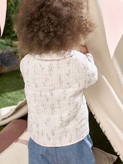 Mamas & Papas Blue Lavender Embroidered Jeans - Image 6 of 7