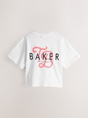 Rosa coral - Baker by Ted Baker 3 Pacote de camisetas estampadas oversized - Imagem 2 de 7