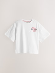 Rosa coral - Baker by Ted Baker 3 Pacote de camisetas estampadas oversized - Imagem 3 de 7