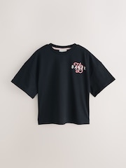 Rosa coral - Baker by Ted Baker 3 Pacote de camisetas estampadas oversized - Imagem 4 de 7