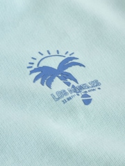 Blue Dip Dye Graphic Zip Through Hoodie (3-16yrs) - Image 7 of 7