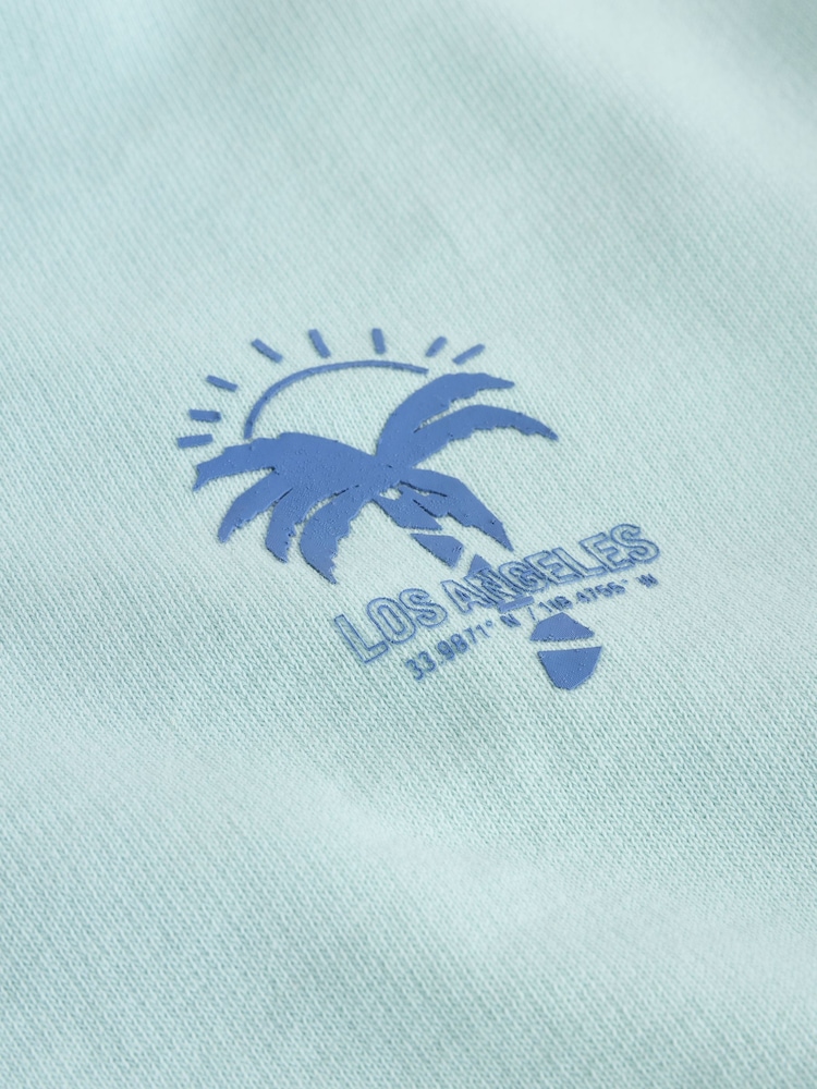 Blue Dip Dye Graphic Zip Through Hoodie (3-16yrs) - Image 7 of 7