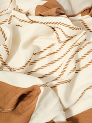 Mint Velvet Cream Border Square Neck Scarf - Image 6 of 6