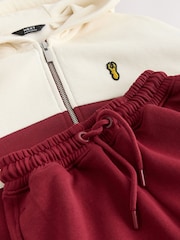 Burgundy Red Colourblock Zip Through Hoodie Set (3-16yrs) - Image 5 of 5