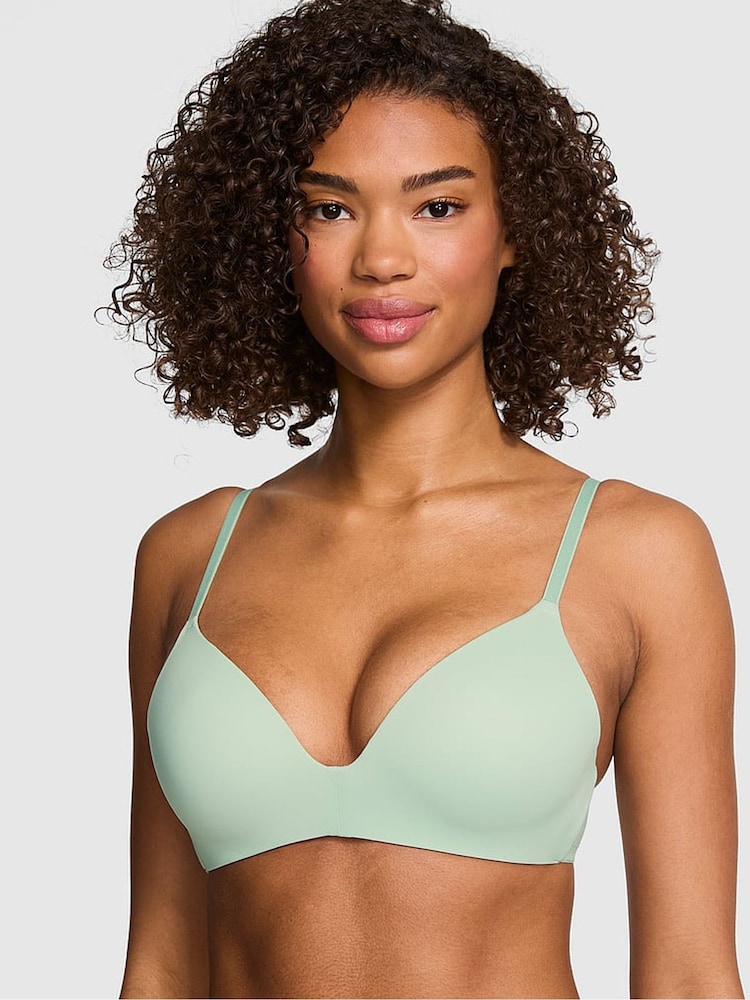 Victoria's Secret PINK Pink Tartan Non Wired Push Up Bra - Image 1 of 2 Victoria's Secret PINK Pink Tartan Non Wired Push Up Bra - Image 1 of 2