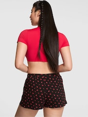 Victoria's Secret Pink Black Cherries Pointelle Short Pyjama Bottoms - Image 2 of 3