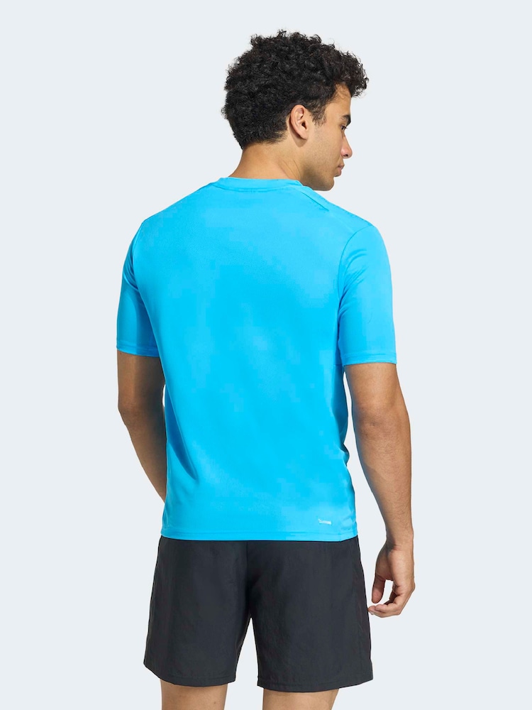 Lys Blå - adidas Workout Essentials Base T-skjorte - Bilde 2 av 6