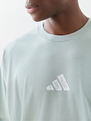 adidas Green Climacool Power Training Graphic T-Shirt - Image 3 of 5