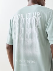 adidas Green Climacool Power Training Graphic T-Shirt - Image 4 of 5