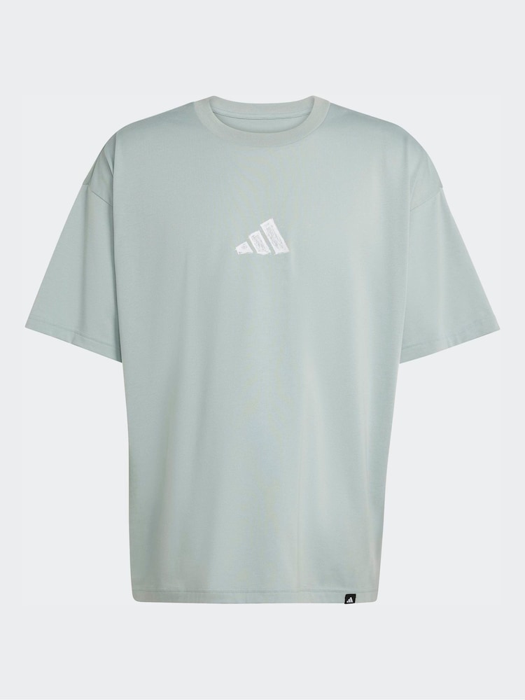 adidas Green Climacool Power Training Graphic T-Shirt - Image 5 of 5