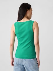 Gap Green Soft Ribbed Sleeveless Vest Top - Image 2 of 5