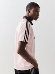 Roz - adidas Originals Archive Collar Engineered Jersey T-Shirt - Imaginea 4 din 6