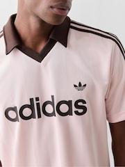 Roz - adidas Originals Archive Collar Engineered Jersey T-Shirt - Imaginea 5 din 6