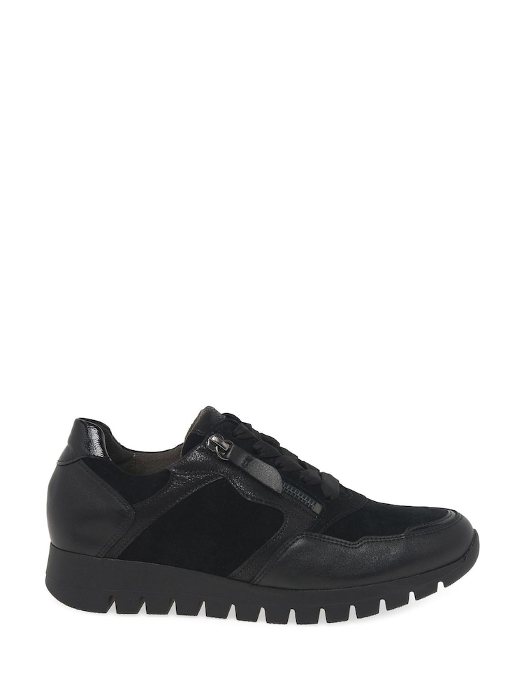 Gabor Womens Willet Black Trainers - Image 1 of 5