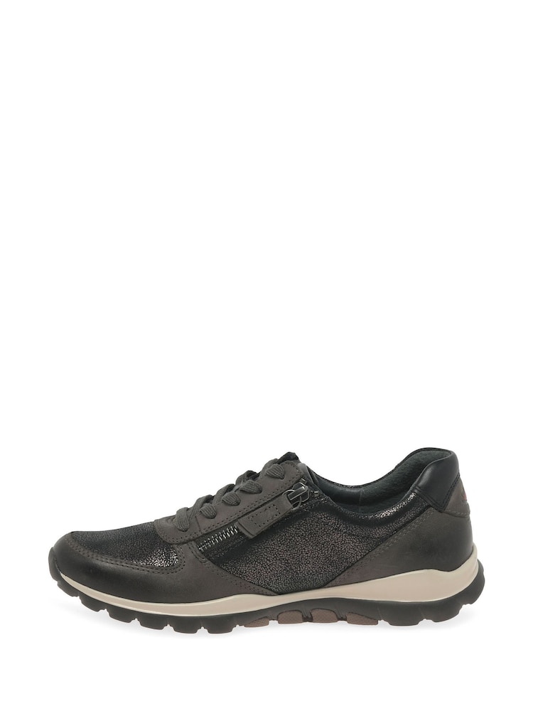 Gabor Womens Grey Fantastic Casual Sports Trainers - Image 2 of 5