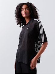 adidas Originals Black Lace Football Jersey - Image 1 of 4