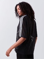 adidas Originals Black Lace Football Jersey - Image 3 of 4