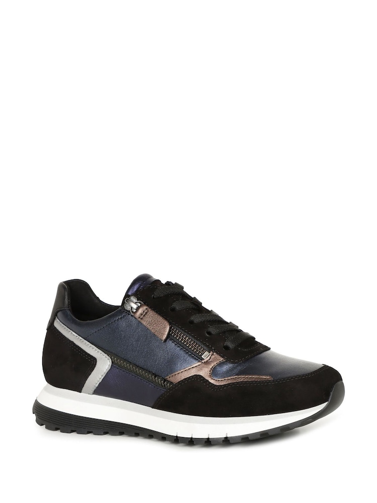 Gabor Womens Blue Hollywell Trainers - Image 2 of 5