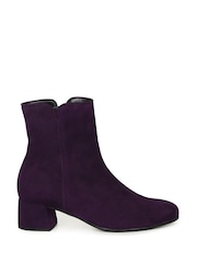 Gabor Womens Purple Abbey Ankle Boots - Image 1 of 5