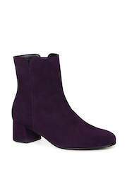Gabor Womens Purple Abbey Ankle Boots - Image 3 of 5