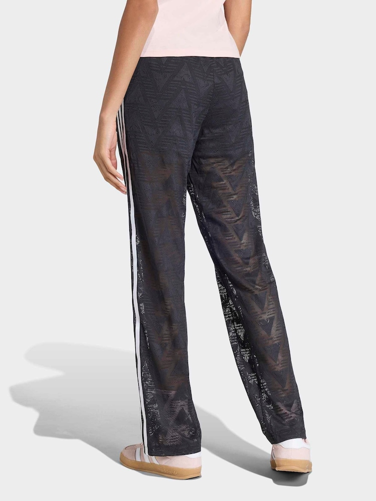 adidas Originals Black Firebird Classic Lace Track Joggers - Image 2 of 4 adidas Originals Black Firebird Classic Lace Track Joggers - Image 2 of 4