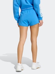 adidas Blue Hyperglam 3-Stripes Woven Shorts - Image 2 of 6