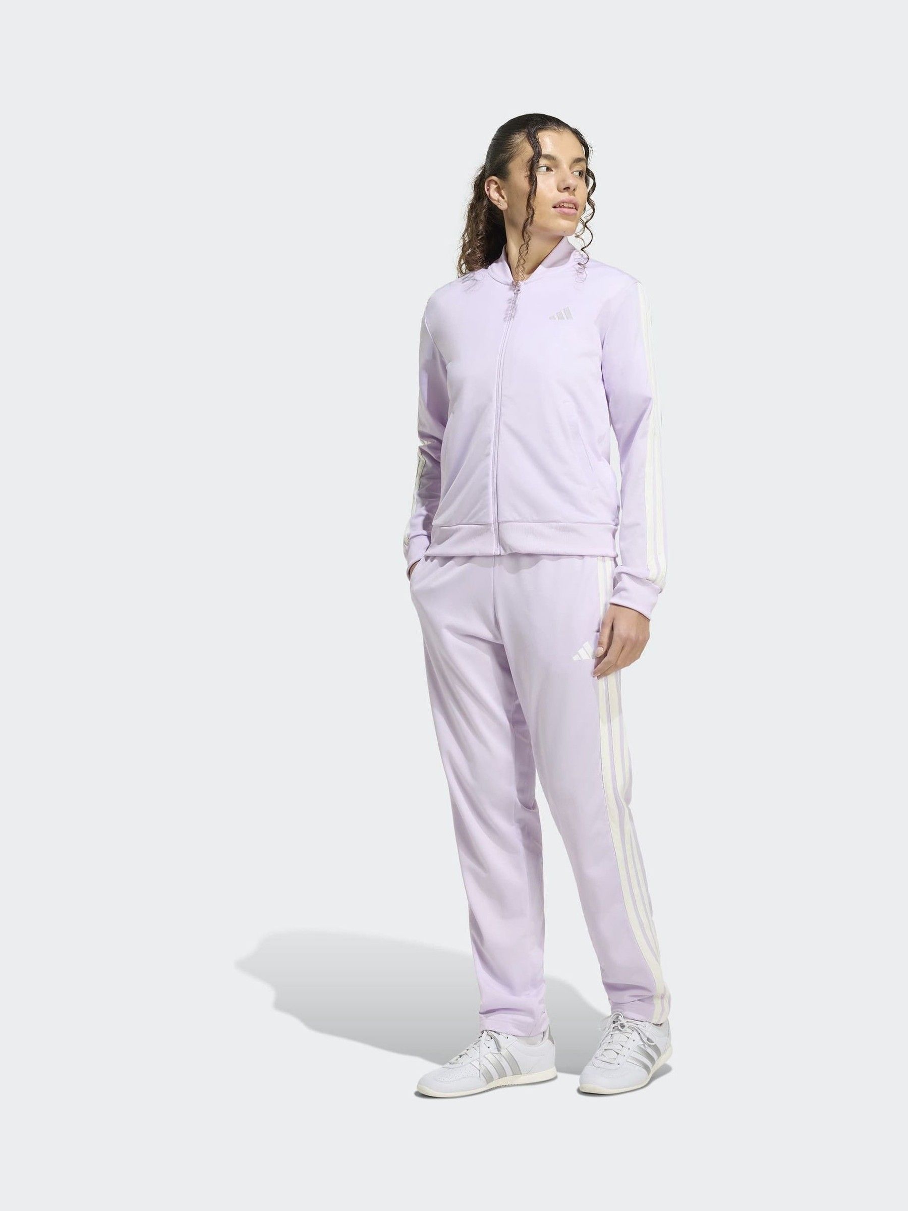 Buy adidas Light Purple Essentials 3-Stripes Tracksuit from Next USA