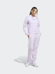 adidas Light Purple Essentials 3-Stripes Tracksuit - Image 2 of 5
