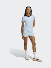 Azul - Camiseta Slim Adidas Original 3-Stripes - Imagem 3 de 6