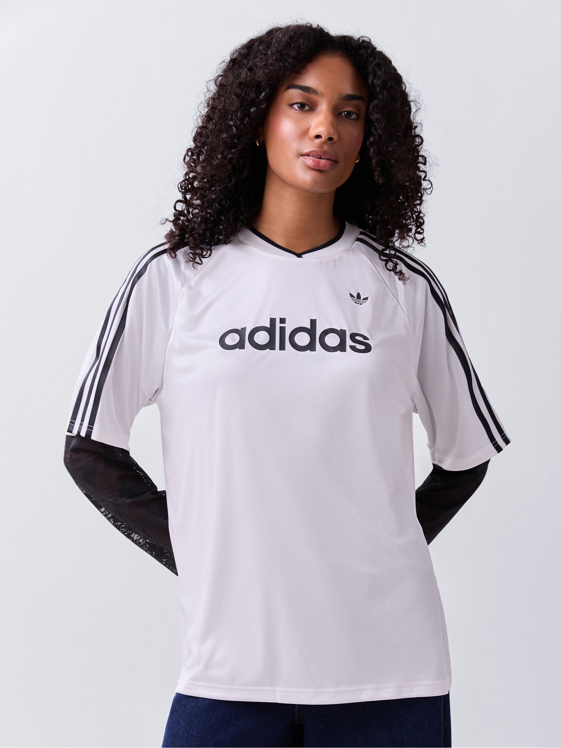 Buy adidas Originals White Lace Long-Sleeve Jersey from Next USA