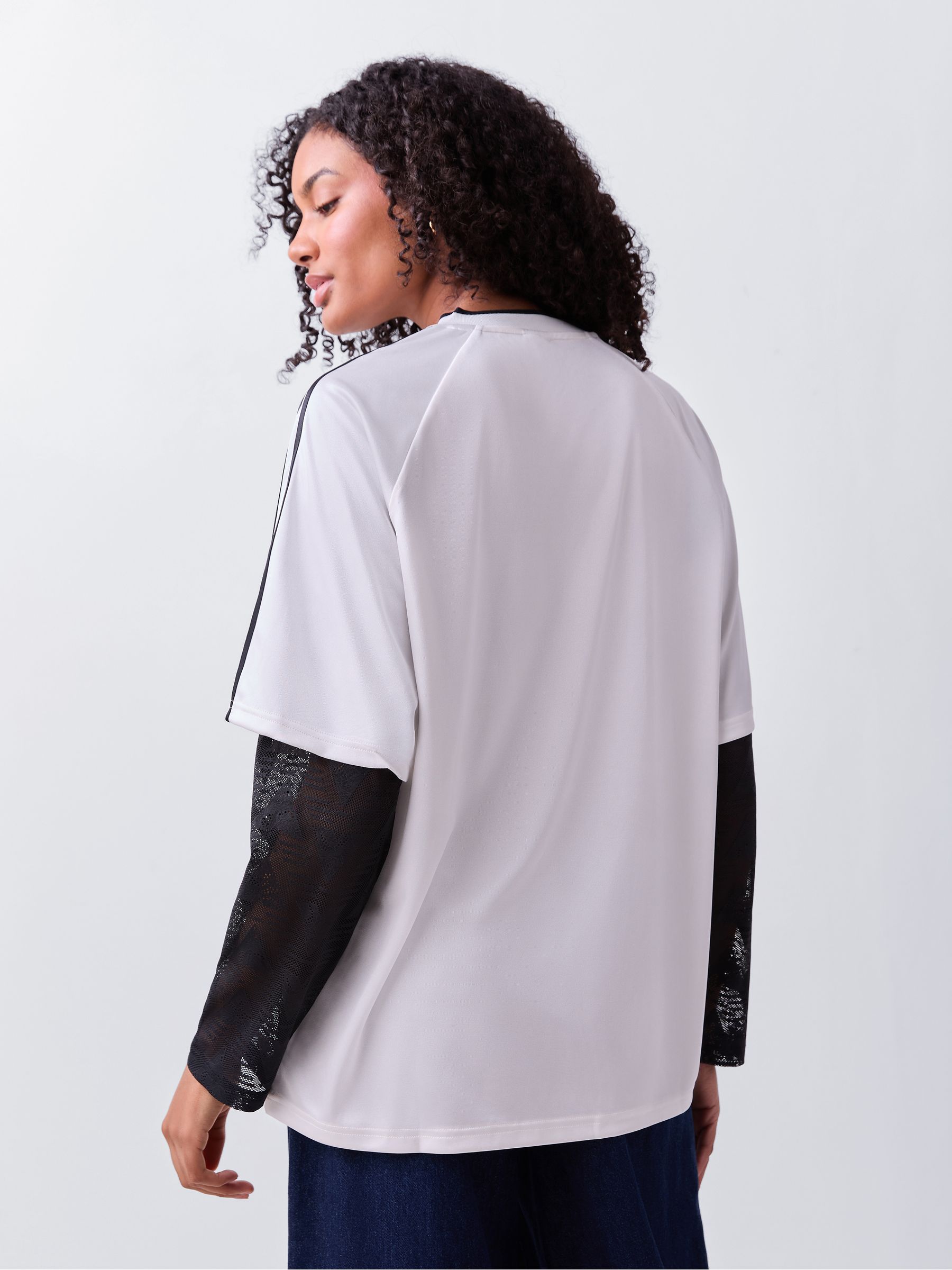 Buy adidas Originals White Lace Long-Sleeve Jersey from Next USA