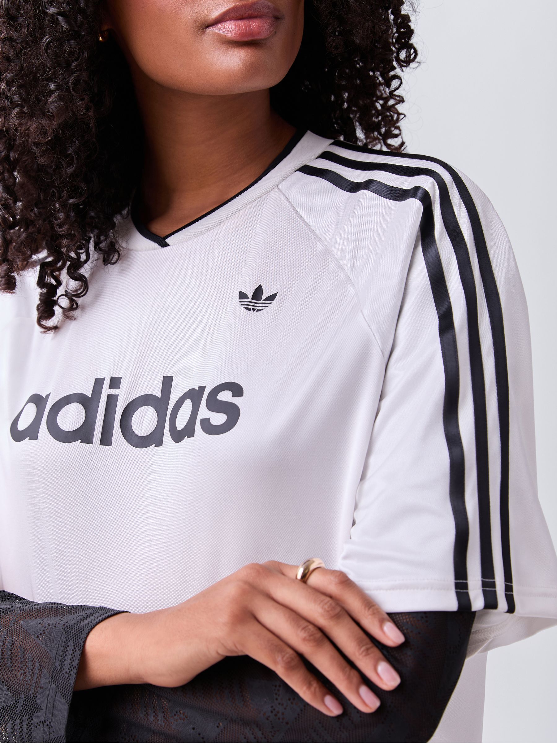 Buy adidas Originals White Lace Long-Sleeve Jersey from Next USA