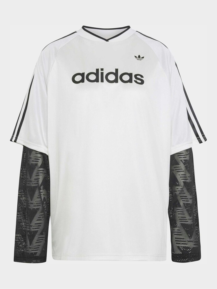 adidas Originals White Lace Long-Sleeve Jersey - Image 5 of 5