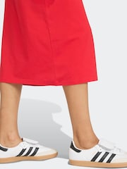 أحمر - adidas Originals 3 Stripes Dress (Slim) - صورة 5 من 6