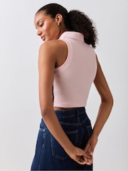 adidas Originals Grey Polo Top - Image 3 of 5