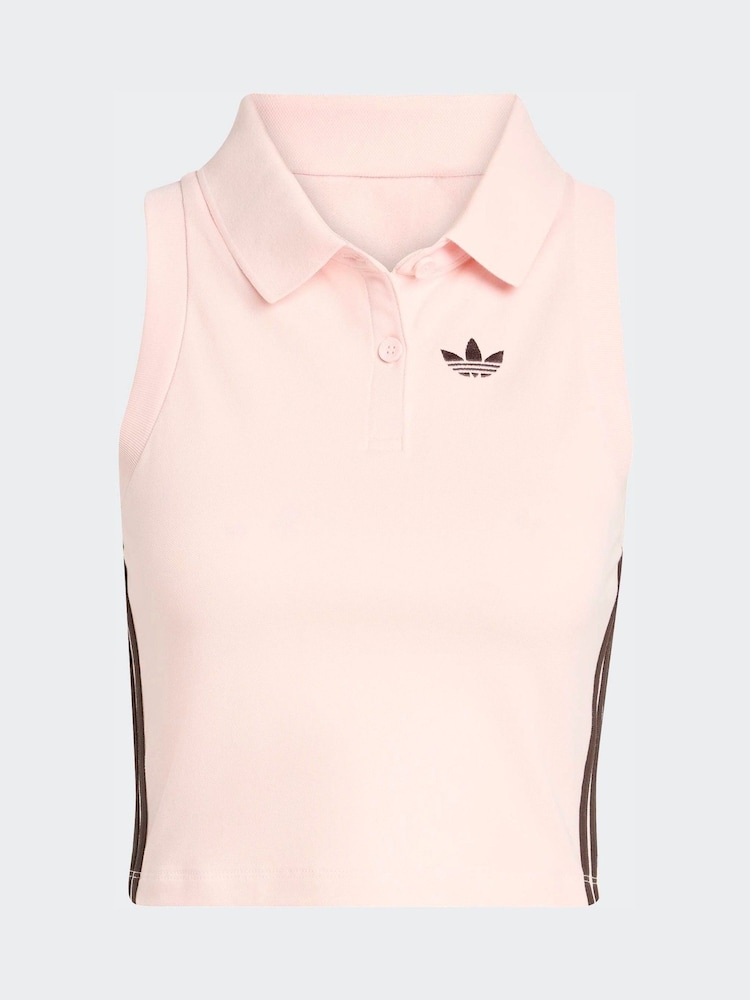 adidas Originals Grey Polo Top - Image 5 of 5 adidas Originals Grey Polo Top - Image 5 of 5