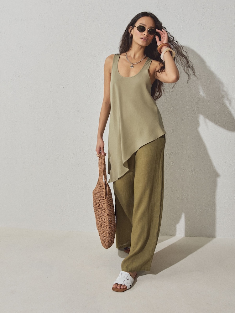 White Leather Standard/Wide Fit Forever Comfort® Stitched Mule Sandals - Image 2 of 8