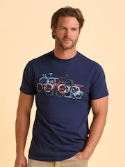 Brakeburn Blue Deepdale T-Shirt - Image 1 of 5