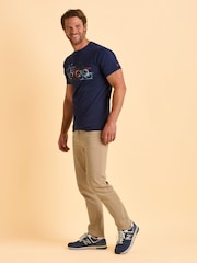 Brakeburn Blue Deepdale T-Shirt - Image 3 of 5