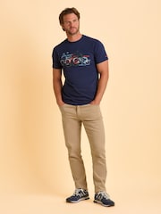 Brakeburn Blue Deepdale T-Shirt - Image 5 of 5