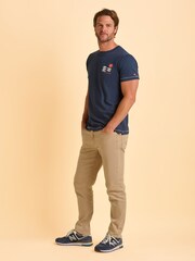 Brakeburn Blue Derrington T-Shirt - Image 3 of 4
