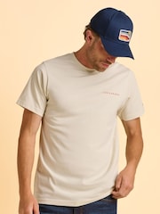 Brakeburn Cream Driftfield T-Shirt - Image 5 of 6
