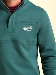 Brakeburn Green Southbourne Quarter Zip Sweatshirt - Image 4 of 6