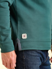 Brakeburn Green Southbourne Quarter Zip Sweatshirt - Image 5 of 6