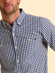 Brakeburn Blue Stalbridge Gingham Shirt - Image 5 of 5