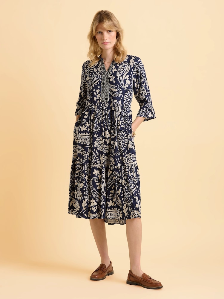 Brakeburn Blue Blizzard Dress - Image 1 of 5 Brakeburn Blue Blizzard Dress - Image 1 of 5
