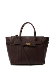 The Handbag Clinic Red Mulberry Oxblood Zipped Bayswater Tote Bag - Image 1 of 7