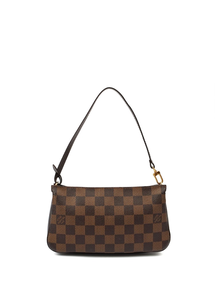 The Handbag Clinic Mini Louis Vuitton Damier Ebene Pochette Brown Bag - Image 1 of 6