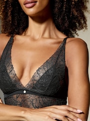 KBX Black Bralette Louisa Longline Triangle Bralette - Image 5 of 6