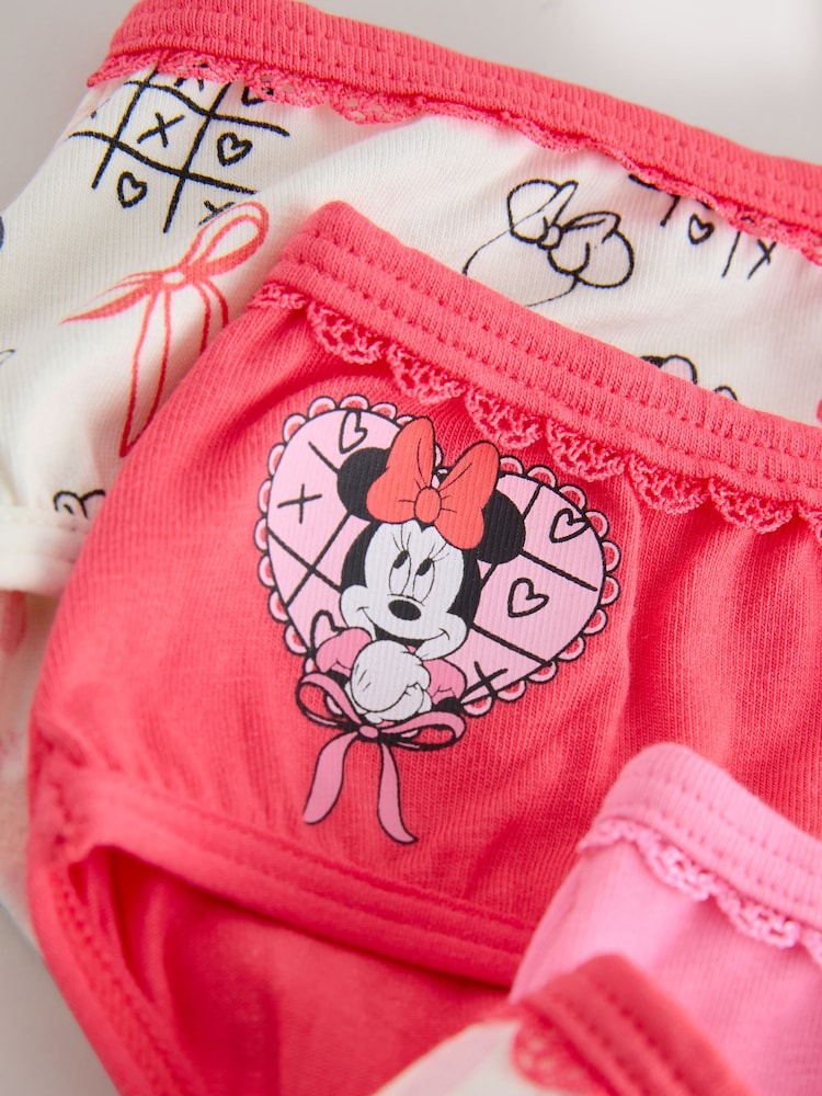 Red/Pink Minnie Mouse Briefs 5 Pack (1.5-12yrs) - Image 9 of 9 Red/Pink Minnie Mouse Briefs 5 Pack (1.5-12yrs) - Image 9 of 9